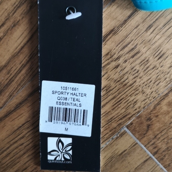 𝅺Quint Soul Bikini Top Sporty Halter Tie Back Medium New - Picture 5 of 6